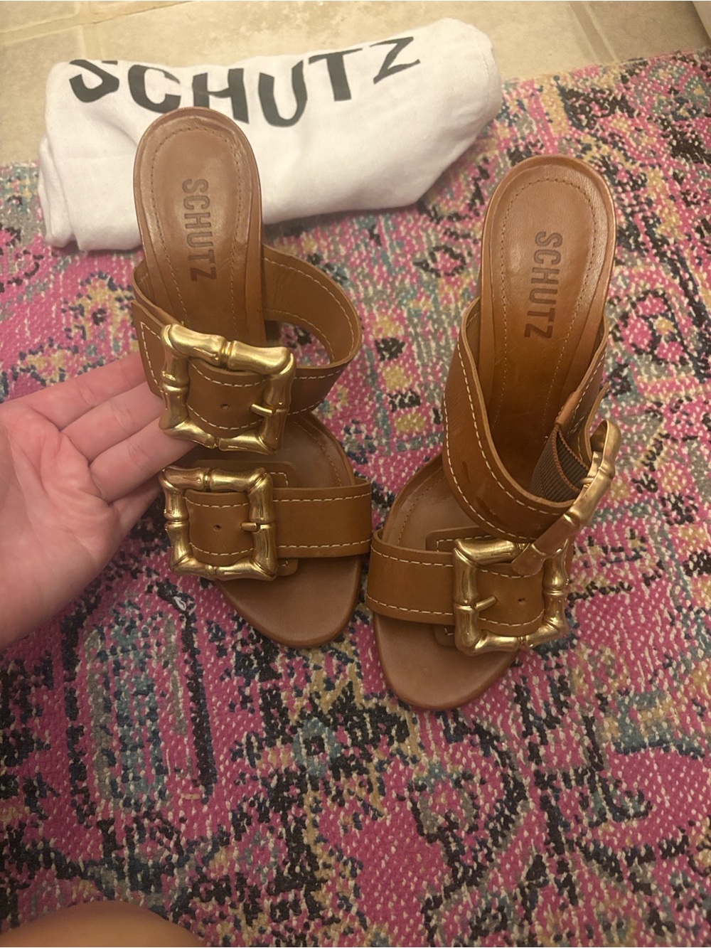 SCHUTZ Enola leather sandal - Picture 4 of 6